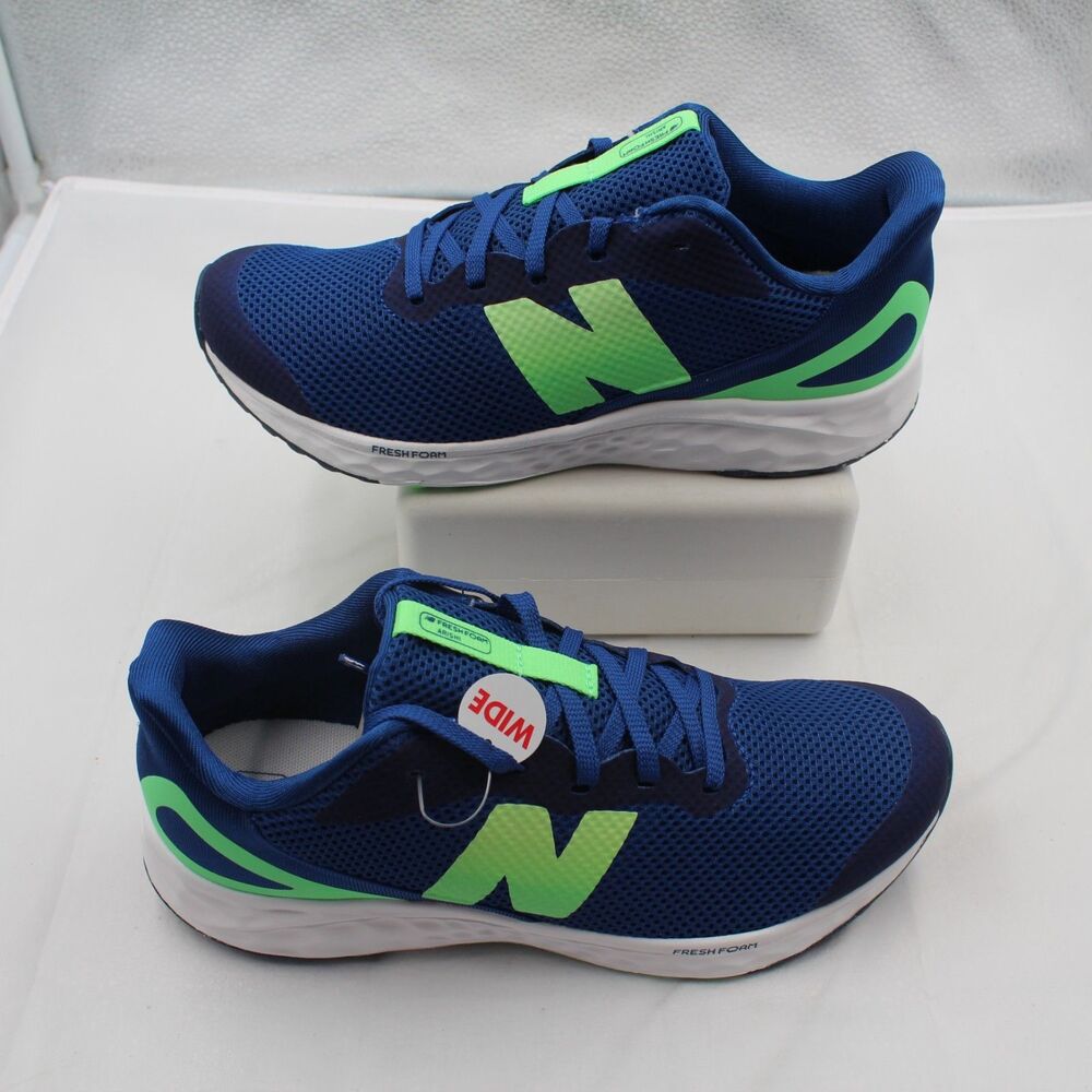 New Balance Fresh Foam Arishi v4 Kids 5.5 W Wide Running Shoes Blue Green
